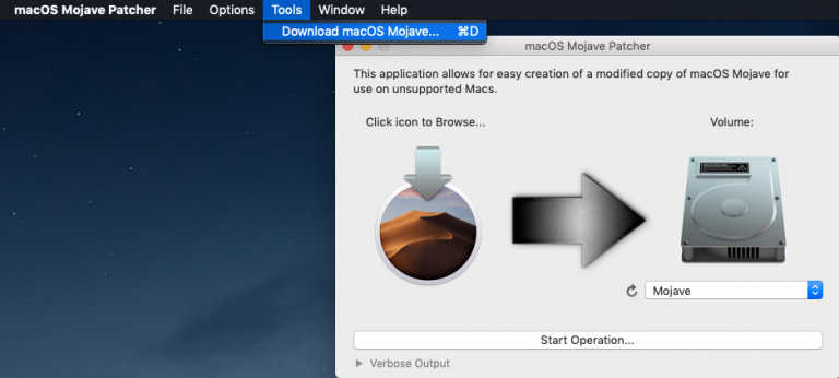 Mojave Patcher Tool
